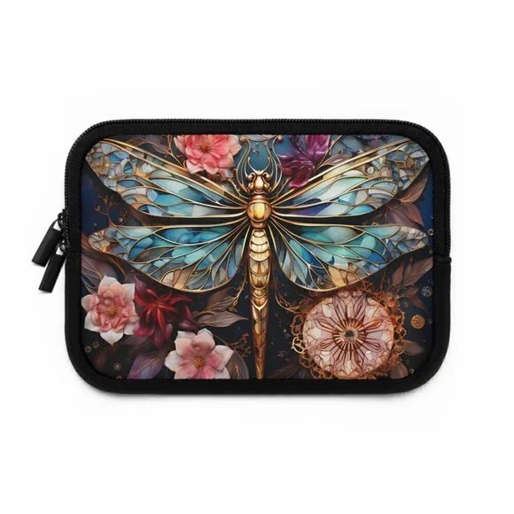 Dragonfly Laptop Sleeve, Laptop Sleeve w/ Zipper, Travel Sleeve for Computer - Picture 7 of 10